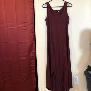 GAIAM hi low burgundy dress